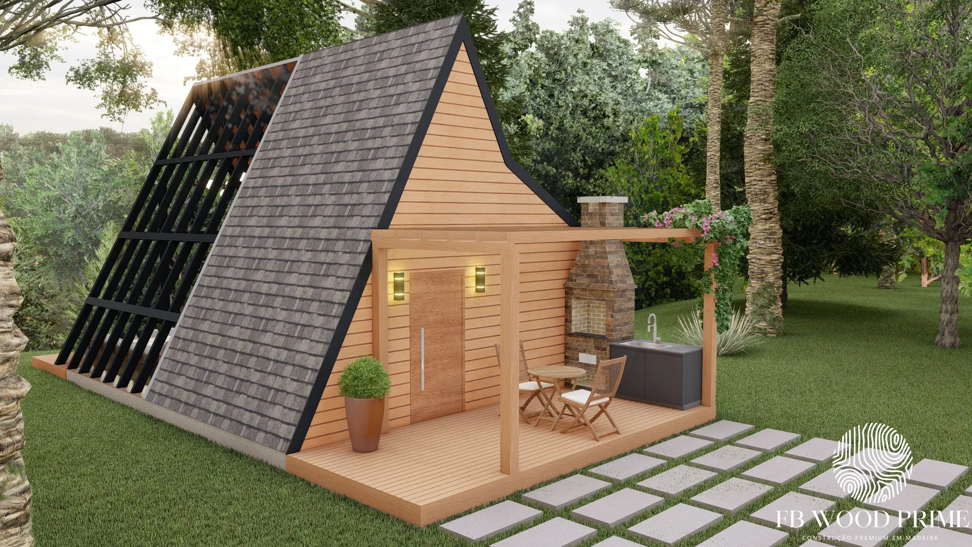 Chalé Aurora – A-Frame 87,37m² - Imagem 2