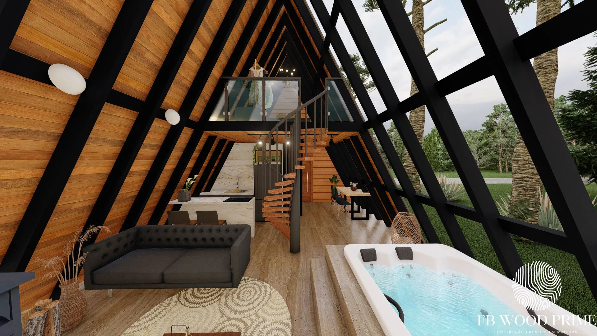 Chalé Aurora – A-Frame 87,37m² - Imagem 4