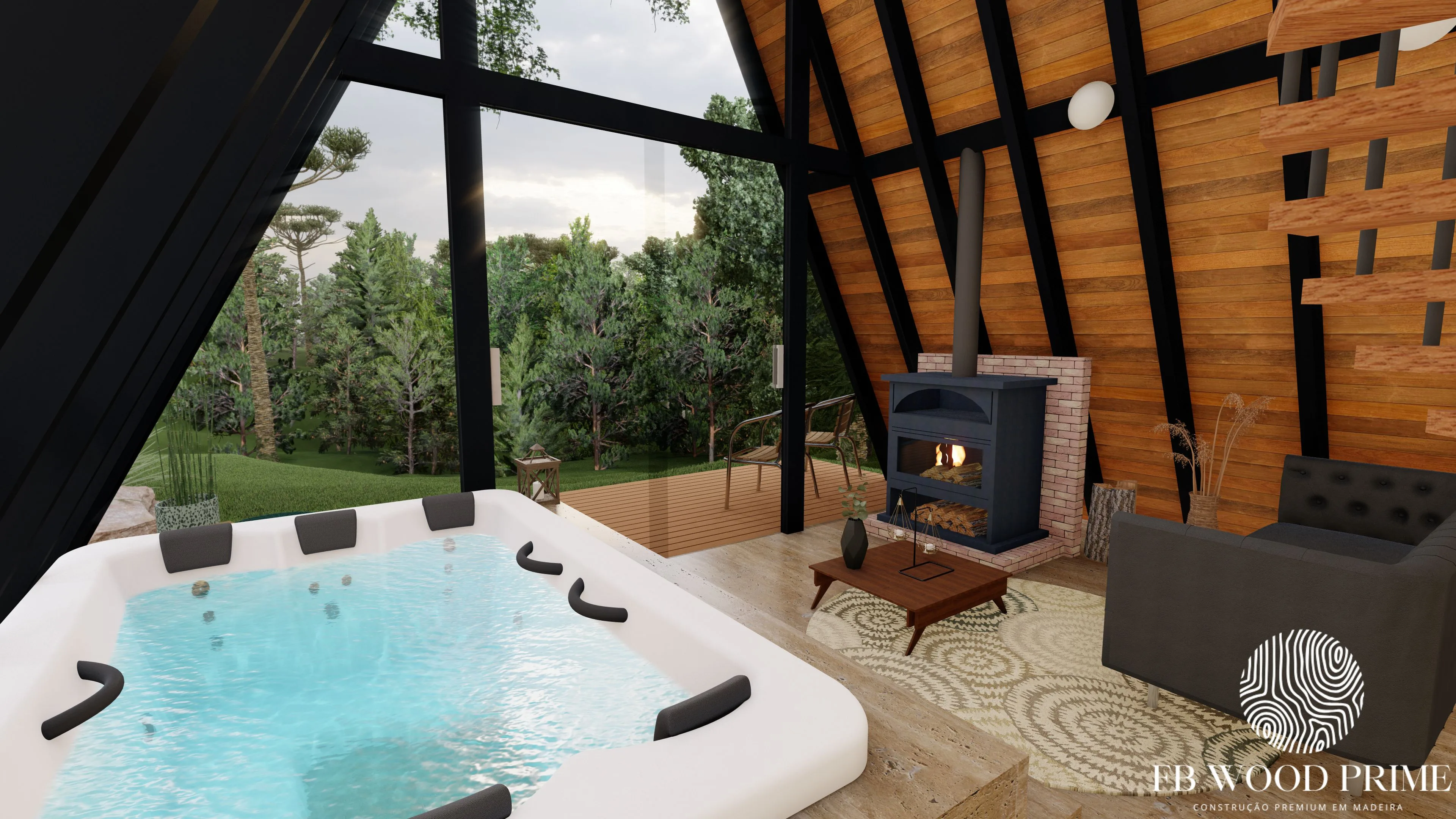 Chalé Aurora – A-Frame 87,37m² - Imagem 6